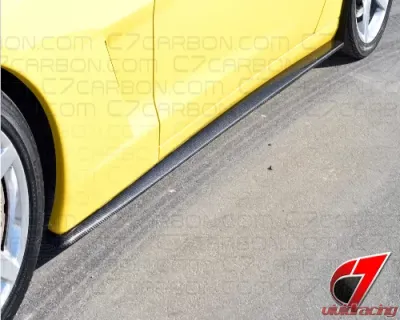 C7 Carbon Extended Side Skirt Set Carbon Fiber Chevrolet Corvette C6 ZR1 2005-2013 - C6-SSEX-CF