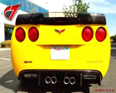 C7 Carbon Stage-2 Style Rear Spoiler Carbon Fiber Chevrolet Corvette C7 Z06 2005-2013 - C6Z-C7Z06-RS-CF