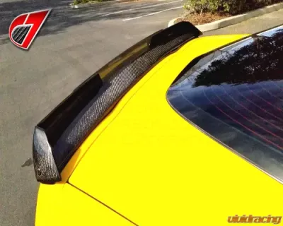 C7 Carbon Stage-2 Style Rear Spoiler Gloss Black Chevrolet Corvette C7 Z06 2005-2013 - C6Z-C7Z06-RS-GB