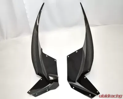 C7 Carbon Front Fender Rear Section Mudflaps - Carbon Fiber Chevrolet Corvette C6 ZR1 2009-2013 - C6Z-FSMF-CF