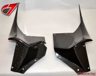 C7 Carbon Front Fender Rear Section Mudflaps - Carbon Fiber Chevrolet Corvette C6 ZR1 2009-2013 - C6Z-FSMF-CF