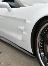 C7 Carbon Front Fender Rear Section Mudflaps - Carbon Fiber Chevrolet Corvette C6 ZR1 2009-2013                                     - C6Z-FSMF-CF - Image 3