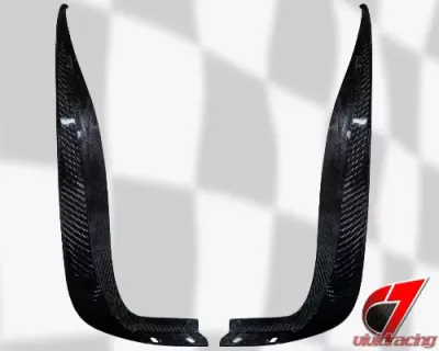 C7 Carbon Rear Mudflaps Rear Section Carbon Fiber Chevrolet Corvette C6 ZR1 | Z06 | GS 2006-2013 - C6Z-RMFR-CF