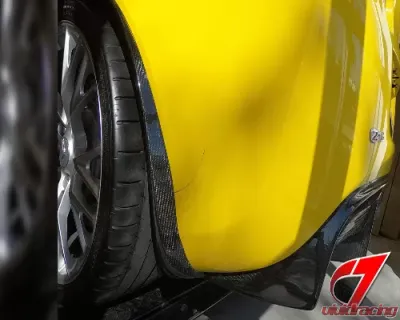 C7 Carbon Rear Mudflaps Rear Section Carbon Fiber Chevrolet Corvette C6 ZR1 | Z06 | GS 2006-2013 - C6Z-RMFR-CF