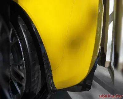 C7 Carbon Rear Mudflaps Rear Section Carbon Fiber Chevrolet Corvette C6 ZR1 | Z06 | GS 2006-2013 - C6Z-RMFR-CF