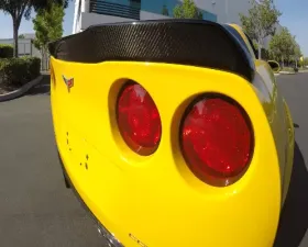 C7 Carbon Rear Spoiler Extended Version Carbon Fiber Chevrolet Corvette C6 ZR1 2009-2013