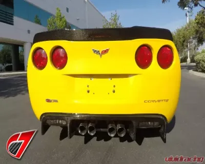C7 Carbon Rear Spoiler Extended Version Carbon Fiber Chevrolet Corvette C6 ZR1 2009-2013 - C6Z-RSE-CF