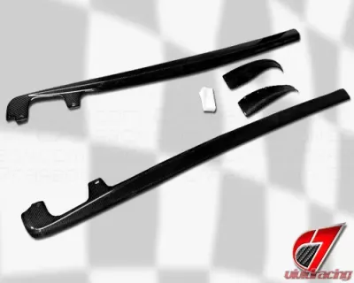 C7 Carbon Side Skirts With CF Mudflaps Carbon Fiber Chevrolet Corvette Z06 | ZR1 | GS 2005-2013 - C6Z-SS-CF