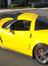C7 Carbon Side Skirts With CF Mudflaps Carbon Fiber Chevrolet Corvette Z06 | ZR1 | GS 2005-2013                                     - C6Z-SS-CF - Image 3