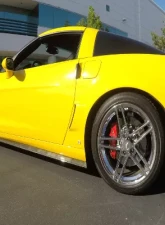 C7 Carbon Side Skirts With CF Mudflaps Carbon Fiber Chevrolet Corvette Z06 | ZR1 | GS 2005-2013                                     - C6Z-SS-CF - Image 6