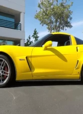 C7 Carbon Side Skirts With CF Mudflaps Carbon Fiber Chevrolet Corvette Z06 | ZR1 | GS 2005-2013                                     - C6Z-SS-CF - Image 7