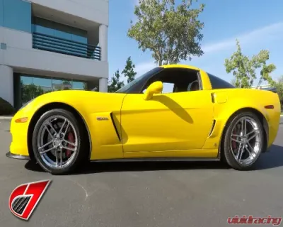 C7 Carbon Side Skirts With CF Mudflaps Carbon Fiber Chevrolet Corvette Z06 | ZR1 | GS 2005-2013 - C6Z-SS-CF
