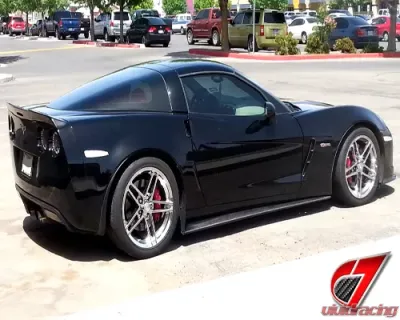C7 Carbon Extended Side Skirts With Mudflaps Fiberglass Chevrolet Corvette Z06 | ZR1 | GS 2005-2013 - C6Z-SSEX-FRP