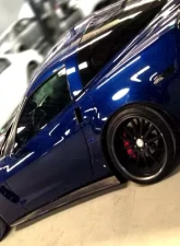 C7 Carbon Extended Side Skirts With Mudflaps Gloss Back Chevrolet Corvette Z06 | ZR1 | GS 2005-2013                                     - C6Z-SSEX-GB - Image 2