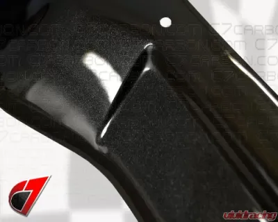 C7 Carbon GTX Front Splitter w/o Side Splitters Carbon Flash Chevrolet Corvette Stingray | Z51 | Z06 | GS 2014-2019 - C7-GTX-FS-CBF