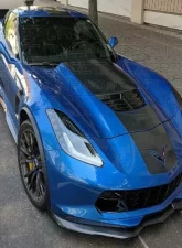 C7 Carbon Front Splitter w/o Side Splitters Carbon Fiber Chevrolet Corvette Stingray | GS | Z06 C7 2014                                     - C7-GTX-FS-CF - Image 2