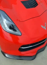 C7 Carbon Front Splitter w/o Side Splitters Carbon Fiber Chevrolet Corvette Stingray | GS | Z06 C7 2014                                     - C7-GTX-FS-CF - Image 4