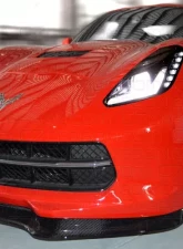 C7 Carbon Front Splitter w/o Side Splitters Carbon Fiber Chevrolet Corvette Stingray | GS | Z06 C7 2014                                     - C7-GTX-FS-CF - Image 5