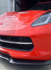 C7 Carbon Front Splitter w/o Side Splitters Carbon Fiber Chevrolet Corvette Stingray | GS | Z06 C7 2014                                     - C7-GTX-FS-CF - Image 7