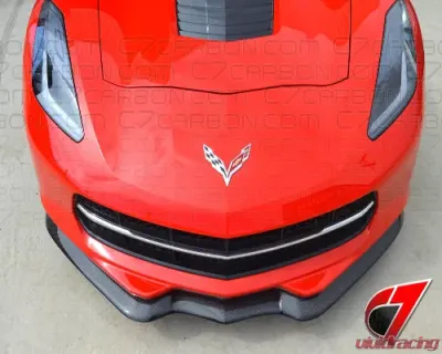 C7 Carbon Front Splitter w/o Side Splitters Carbon Fiber Chevrolet Corvette Stingray | GS | Z06 C7 2014 - C7-GTX-FS-CF