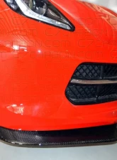 C7 Carbon Front Splitter w/o Side Splitters Carbon Fiber Chevrolet Corvette Stingray | GS | Z06 C7 2014                                     - C7-GTX-FS-CF - Image 9