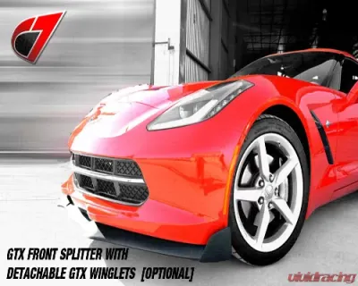 C7 Carbon Front Splitter Fiberglass Chevrolet Corvette GTX C7 2014 - C7-GTX-FS-FRP