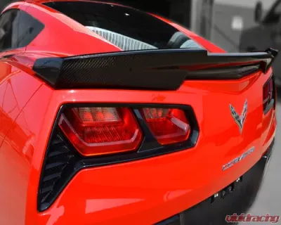 C7 Carbon GTX Rear Spoiler Carbon Fiber Chevrolet Corvette Stingray C7 2014 - C7-GTX-RS-CF