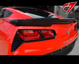 C7 Carbon GTX Rear Spoiler Fiberglass Chevrolet Corvette Stingray C7 2014