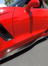 C7 Carbon GTX Side Skirt Set Carbon Fiber Chevrolet Corvette C7 Stingray | Z06/GS 2014                                     - C7-GTX-SS-CF - Image 7