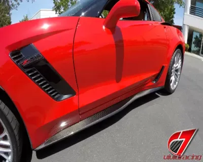 C7 Carbon GTX Side Skirt Set Carbon Fiber Chevrolet Corvette C7 Stingray | Z06/GS 2014 - C7-GTX-SS-CF