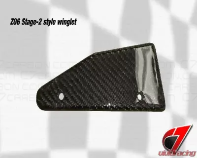 C7 Carbon Front Splitter Stage-2 Carbon Fiber Chevrolet Corvette Z06 C7 2014 - C7-Z06-FS-CF