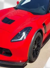C7 Carbon Front Splitter Stage-2 Carbon Fiber Chevrolet Corvette Z06 C7 2014                                     - C7-Z06-FS-CF - Image 3