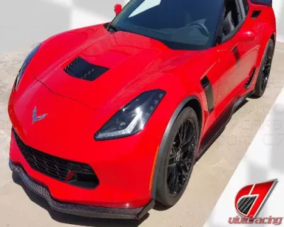 C7 Carbon Front Splitter Stage-2 Carbon Fiber Chevrolet Corvette Z06 C7 2014 - C7-Z06-FS-CF