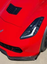 C7 Carbon Front Splitter Stage-2 Carbon Fiber Chevrolet Corvette Z06 C7 2014                                     - C7-Z06-FS-CF - Image 4