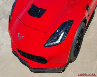 C7 Carbon Front Splitter Stage-2 Carbon Fiber Chevrolet Corvette Z06 C7 2014 - C7-Z06-FS-CF