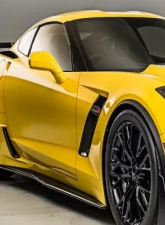 C7 Carbon OEM Style Side Skirt Set Carbon Flash Chevrolet Corvette Stingray | Z51 | Z06 | GS 2014-2019                                     - C7-Z06-SS-CBF - Image 3