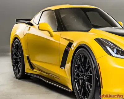 C7 Carbon OEM Style Side Skirt Set Carbon Flash Chevrolet Corvette Stingray | Z51 | Z06 | GS 2014-2019 - C7-Z06-SS-CBF