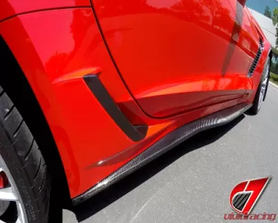 C7 Carbon OEM Style Side Skirt Set Carbon Fiber Chevrolet Corvette Z06/Z07 C7 2014-2019 - C7-Z06-SS-CF