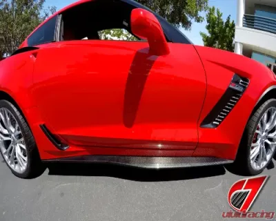 C7 Carbon OEM Style Side Skirt Set Carbon Fiber Chevrolet Corvette Z06/Z07 C7 2014-2019 - C7-Z06-SS-CF