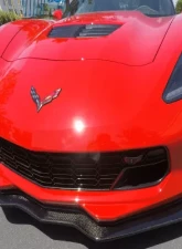 C7 Carbon C7 R Style Front Splitter Carbon Flash Chevrolet Corvette Z06/GS C7 2015                                     - C7Z-C7R-FS-CBF - Image 4