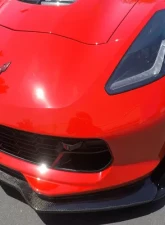 C7 Carbon C7 R Style Front Splitter Carbon Flash Chevrolet Corvette Z06/GS C7 2015                                     - C7Z-C7R-FS-CBF - Image 7