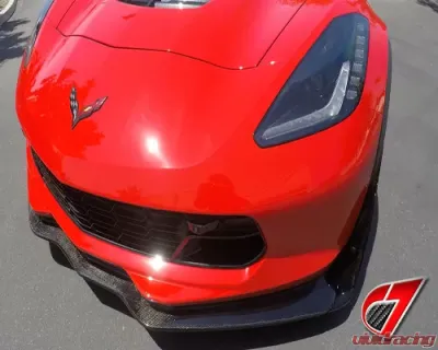 C7 Carbon C7 R Style Front Splitter Carbon Flash Chevrolet Corvette Z06/GS C7 2015 - C7Z-C7R-FS-CBF