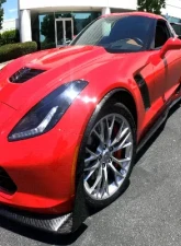 C7 Carbon Front Fender Spats Moldings - Carbon Fiber Chevrolet Corvette Z06/GS C7 2014                                     - C7Z-FFS-CF - Image 5