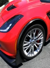 C7 Carbon Front Fender Spats Moldings - Carbon Fiber Chevrolet Corvette Z06/GS C7 2014                                     - C7Z-FFS-CF - Image 7