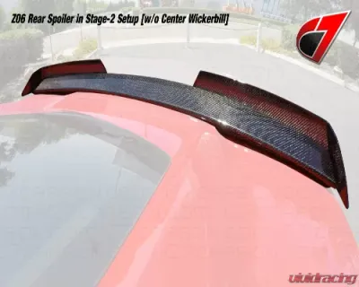 C7 Carbon Z06 Stage-2 Rear Spoiler Carbon Fiber Chevrolet Corvette Z06/GS C7 2015 - C7Z-Z06-RS-CF
