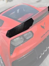 C7 Carbon Stage-2 Side Extensions Rear Spoiler Carbon Fiber Chevrolet Corvette C7 GS | Z06 2014                                     - C7Z-Z06-RS-EX-CF - Image 5