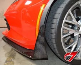 C7 Carbon Front Splitter Winglets Carbon Fiber Chevrolet Corvette Z06 | GS 2014