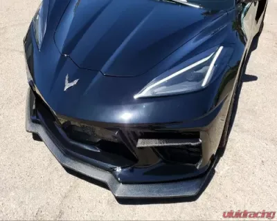 C7 Carbon 5VM Style Front Splitter Carbon Fiber Chevrolet C8 Corvette Stingray 2020-2024 - C8-1A-1