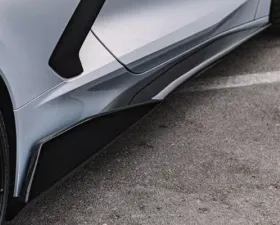 C7 Carbon 5VM Style Side Skirt Set Carbon Fiber Chevrolet C8 Corvette Stingray 2020-2024
