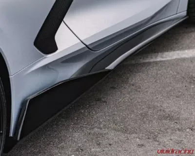 C7 Carbon 5VM Style Side Skirt Set Carbon Fiber Chevrolet C8 Corvette Stingray 2020-2024 - C8-2A-1